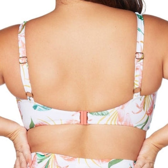 Artesands April Spritz White Delacroix Bikini Top Size 12 D-G Cup - Picture 4 of 5